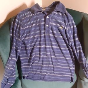 Hollister long sleeve collard shirt